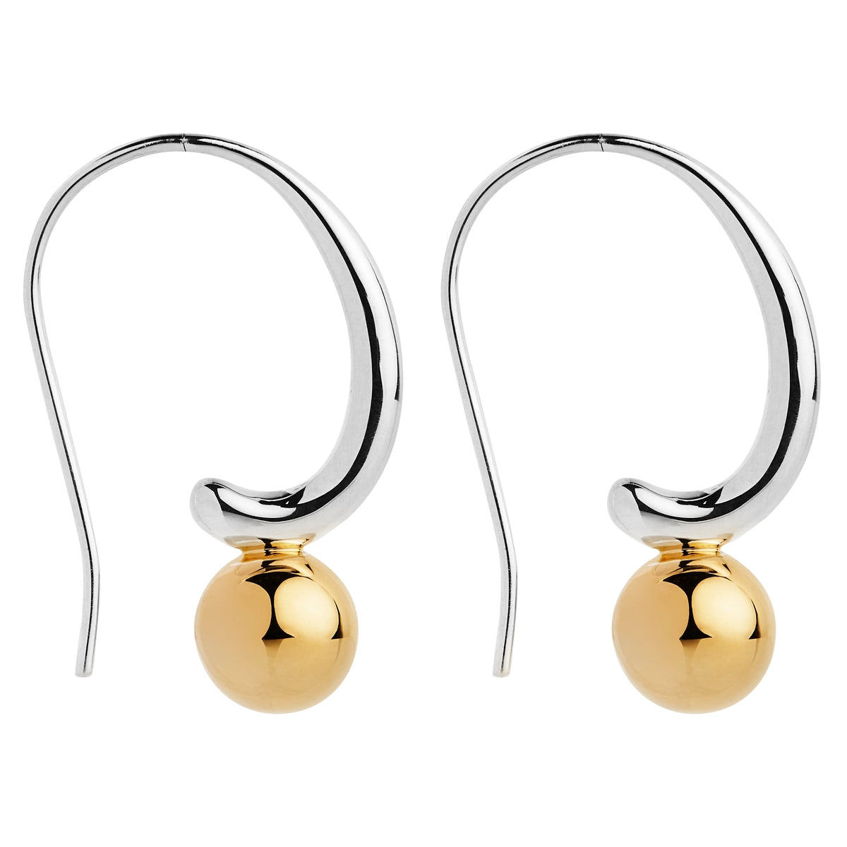 Two Tone Fern Earrings