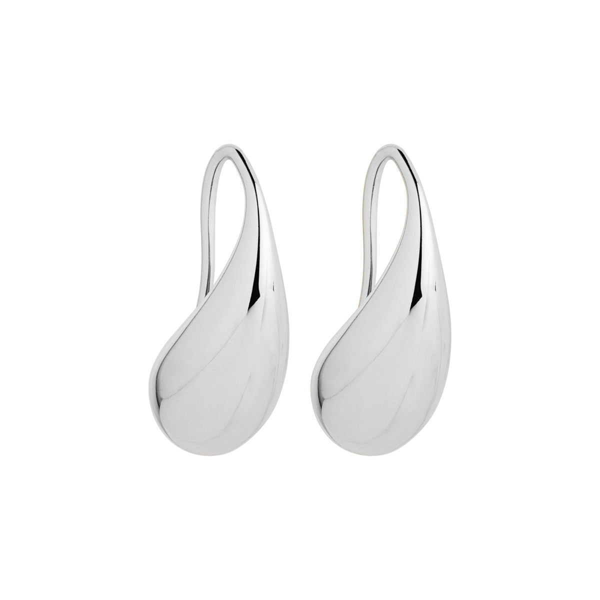 Sterling Silver 9x21mm Teardrop Earrings