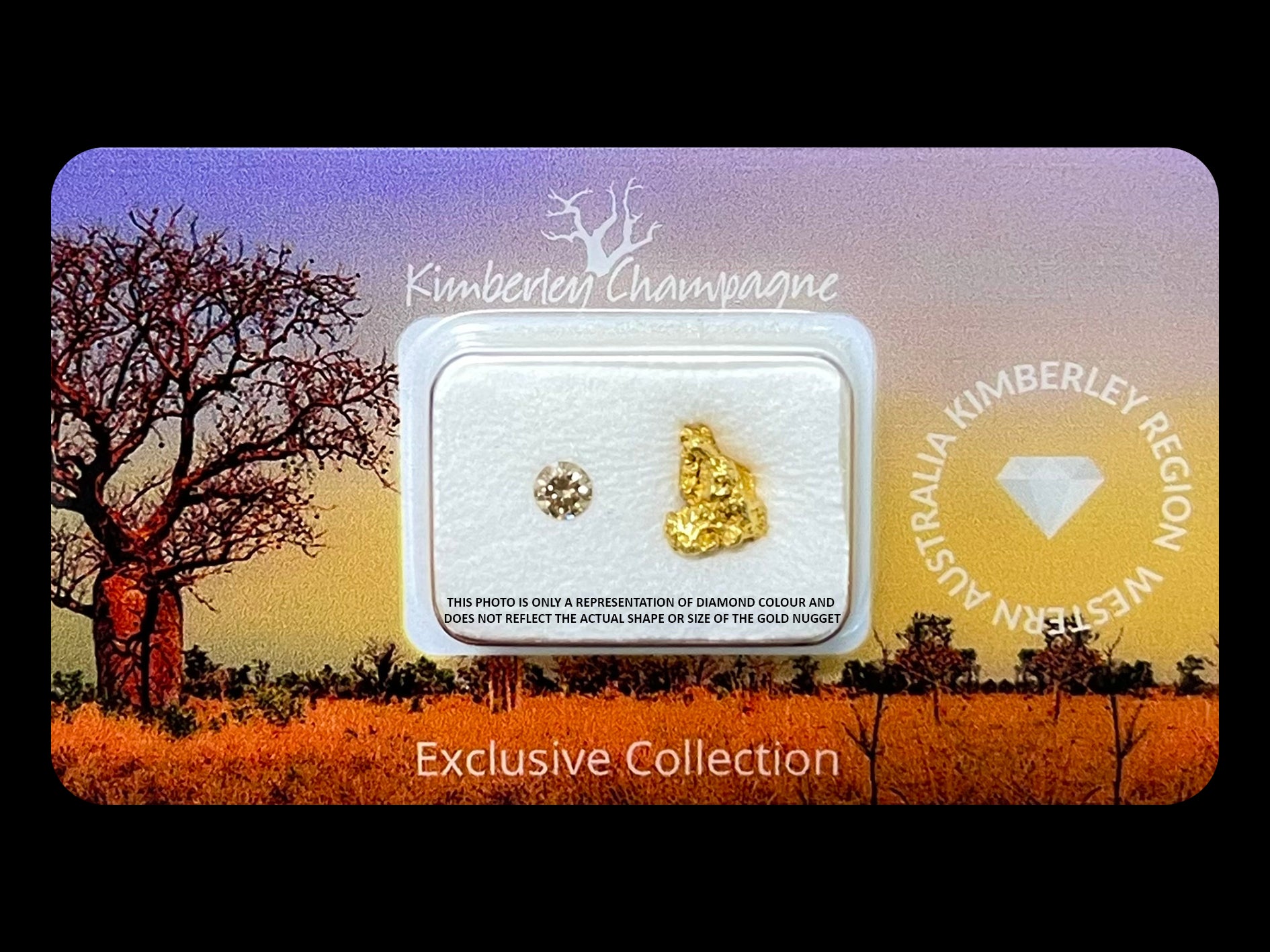 Argyle Champagne Diamond & Australian Gold Nugget