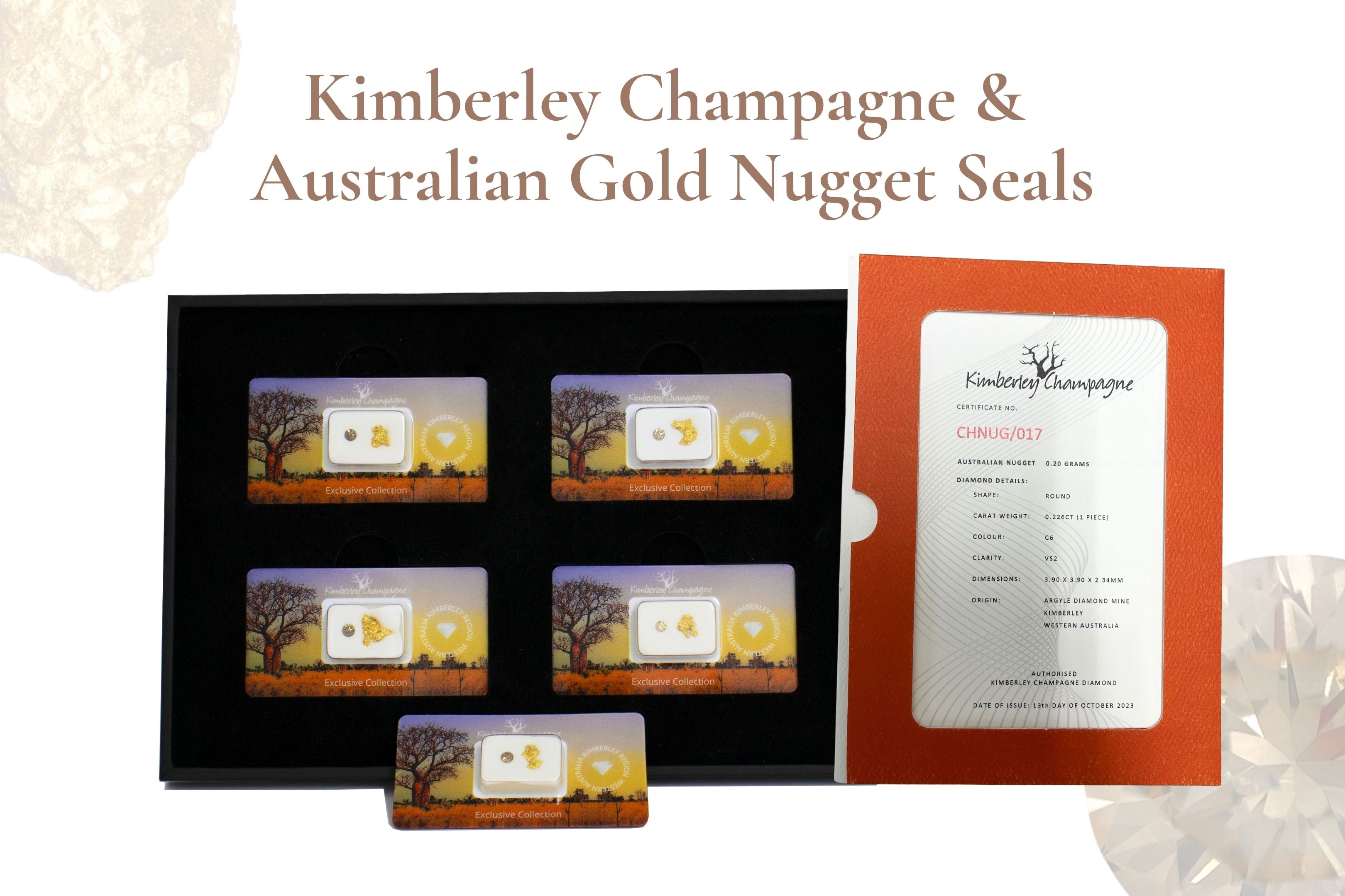 Argyle Champagne Diamond & Australian Gold Nugget