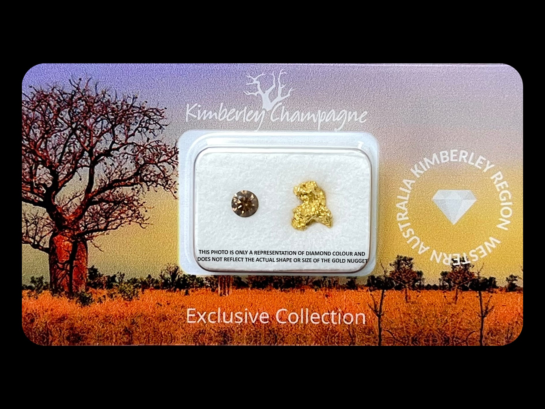 Argyle Champagne Diamond & Australian Gold Nugget