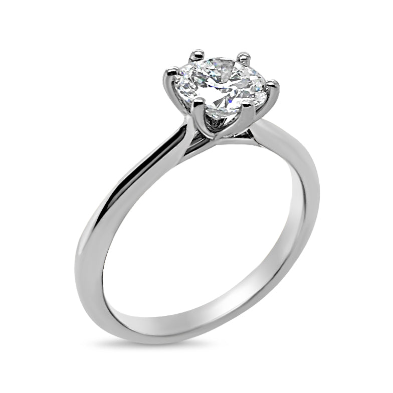 18ct White Gold 1.00ct GIA Certified Diamond Solitiare Ring