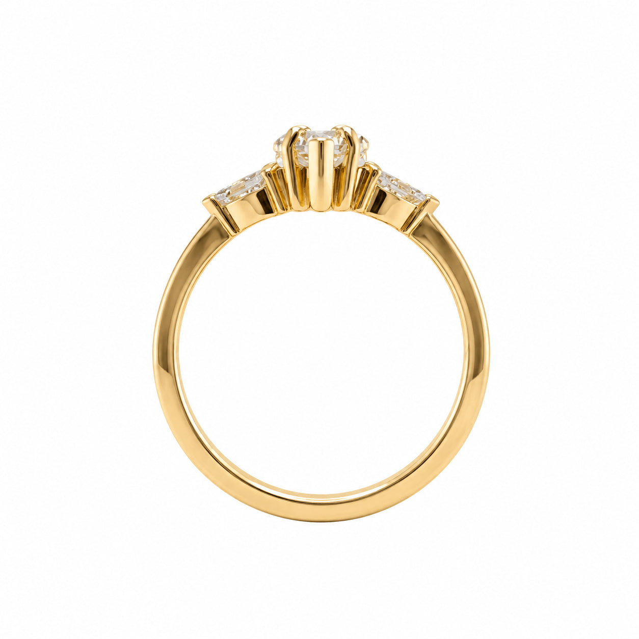 18ct Yellow Gold Eclipse Natural Diamond Ring