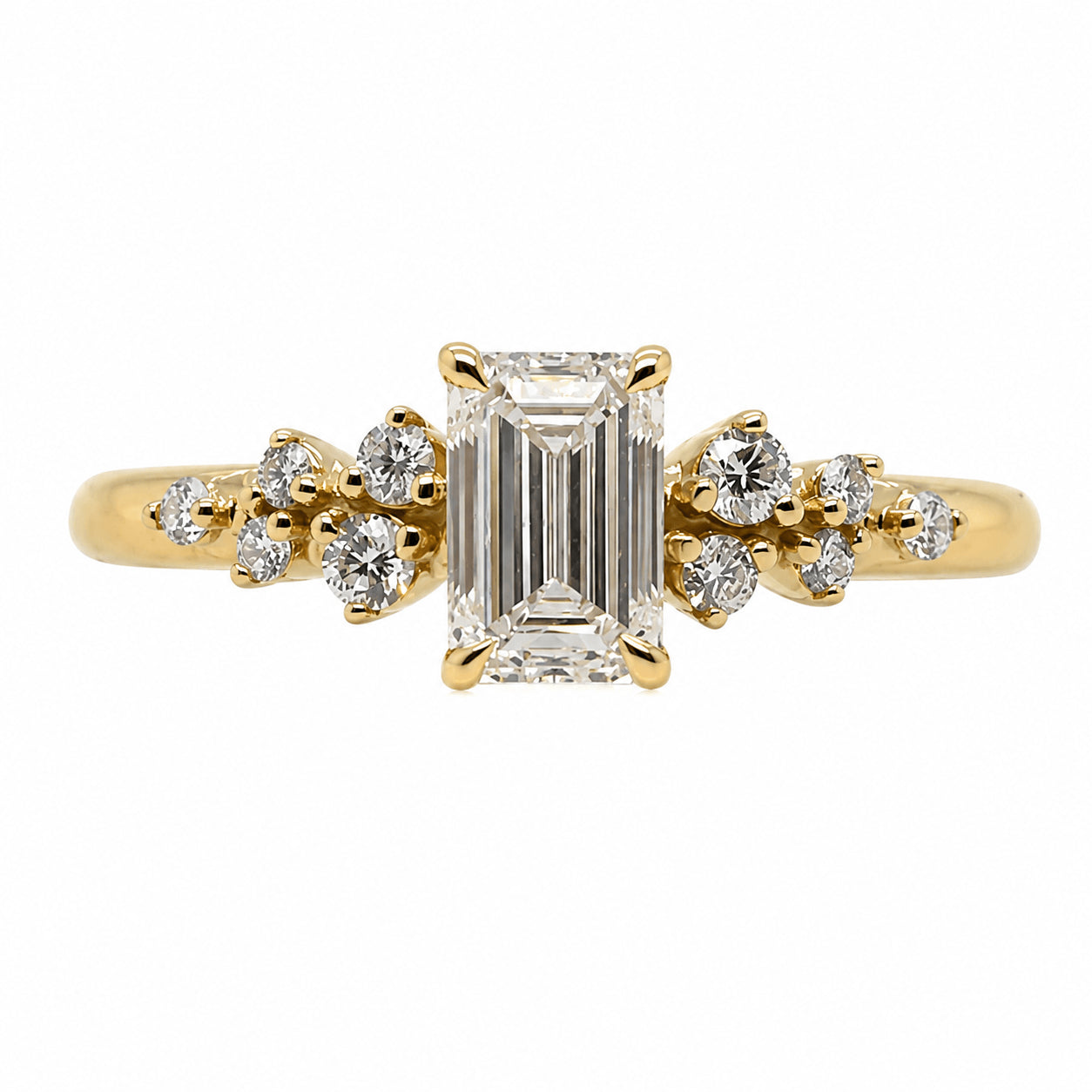 18ct Yellow Gold 0.84ct TW Natural Diamond Ring