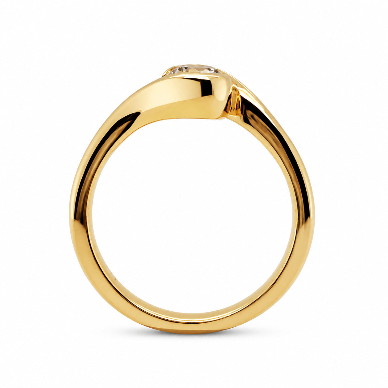 18ct Yellow Gold 0.50ct GIA Certified Natural Diamond Ring