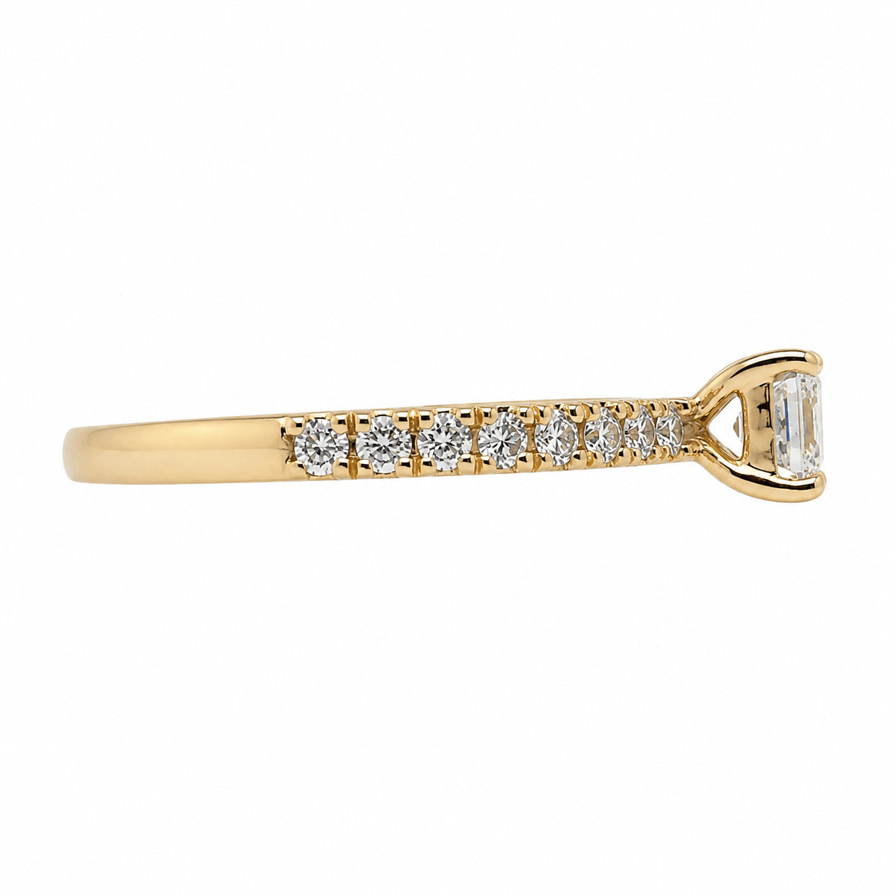 18ct Yellow Gold 0.80ct TW GIA Certified Natural Diamond Engagement Ring