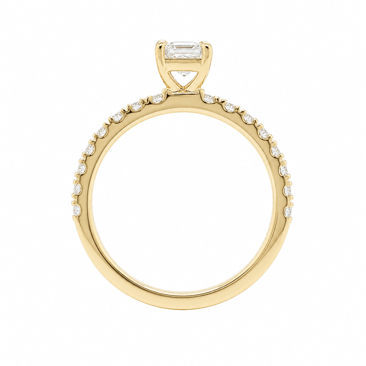 18ct Yellow Gold 0.80ct TW GIA Certified Natural Diamond Engagement Ring