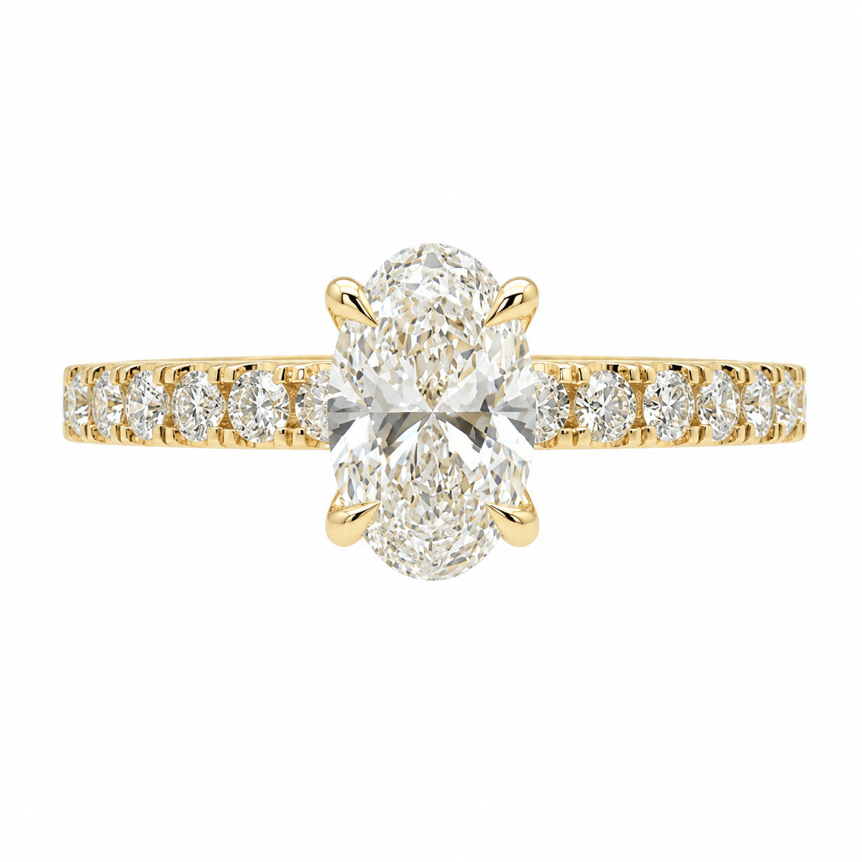 18ct Yellow Gold 1.07ct TW GIA Certified Natural Diamond Ring