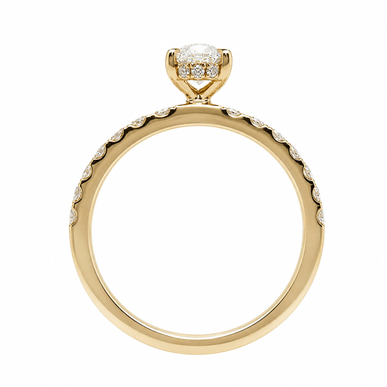 18ct Yellow Gold 1.07ct TW GIA Certified Natural Diamond Ring