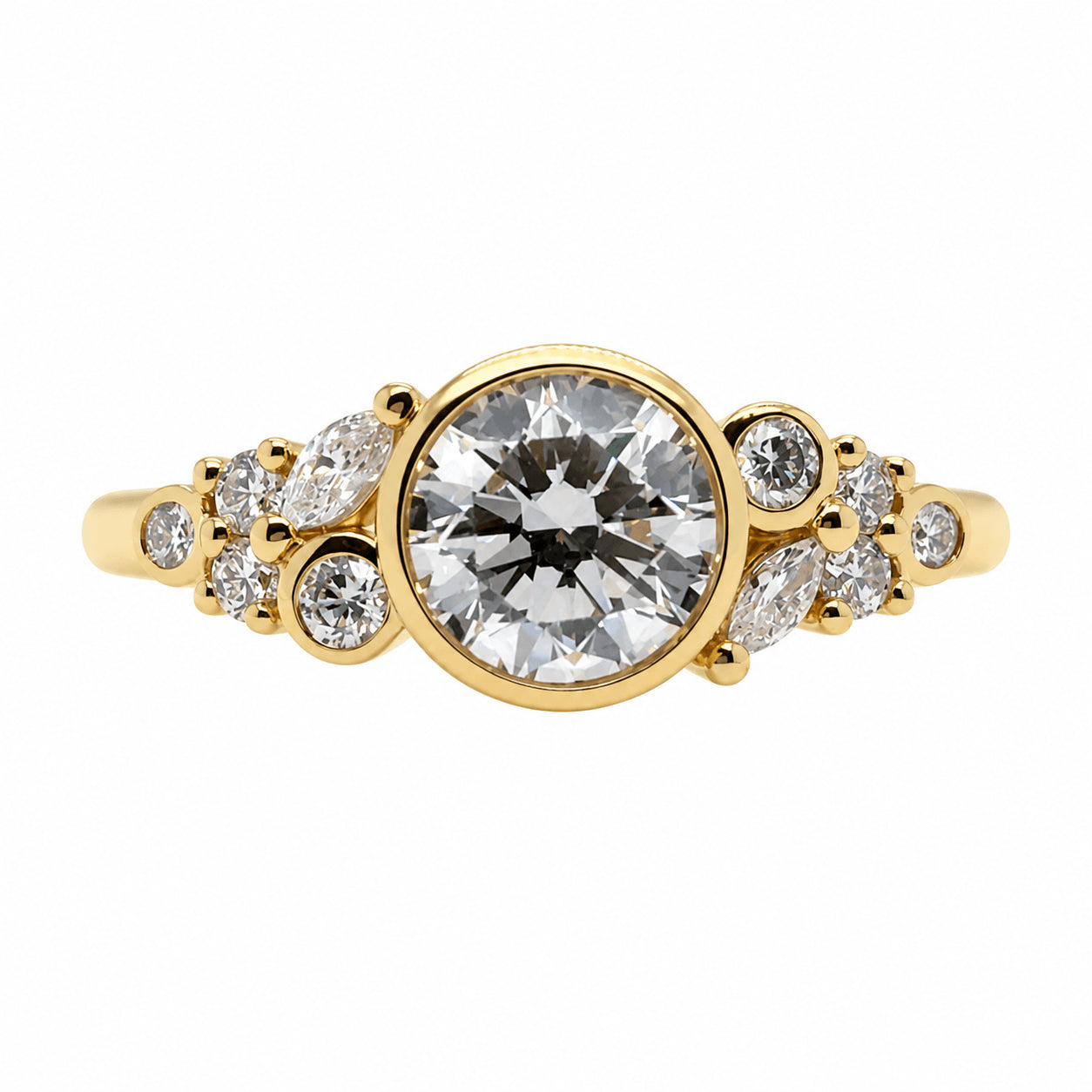 18ct Yellow Gold 1.22ct TW GIA Certified Natural Diamond Ring
