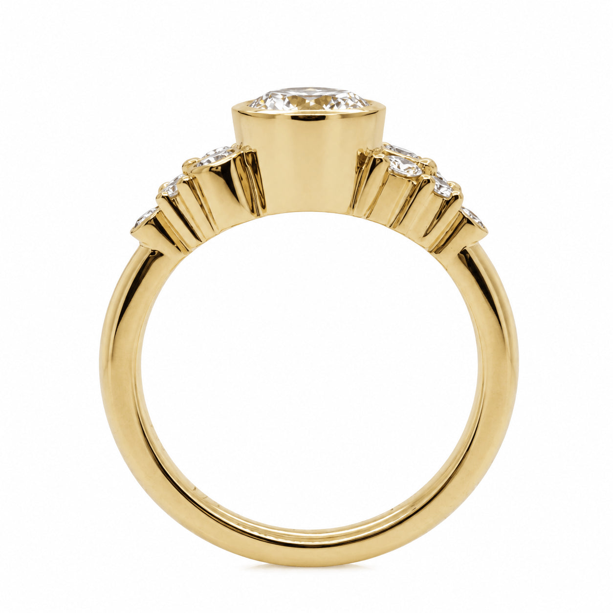 18ct Yellow Gold 1.22ct TW GIA Certified Natural Diamond Ring