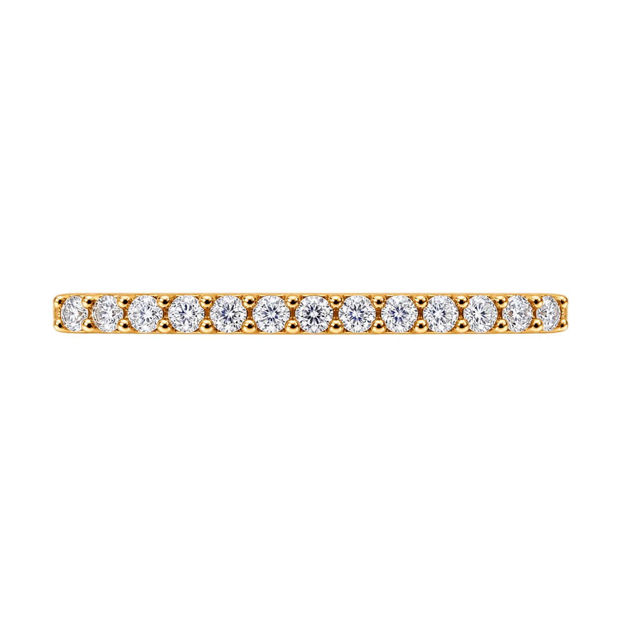 9ct Yellow Gold Straight Bar Ring