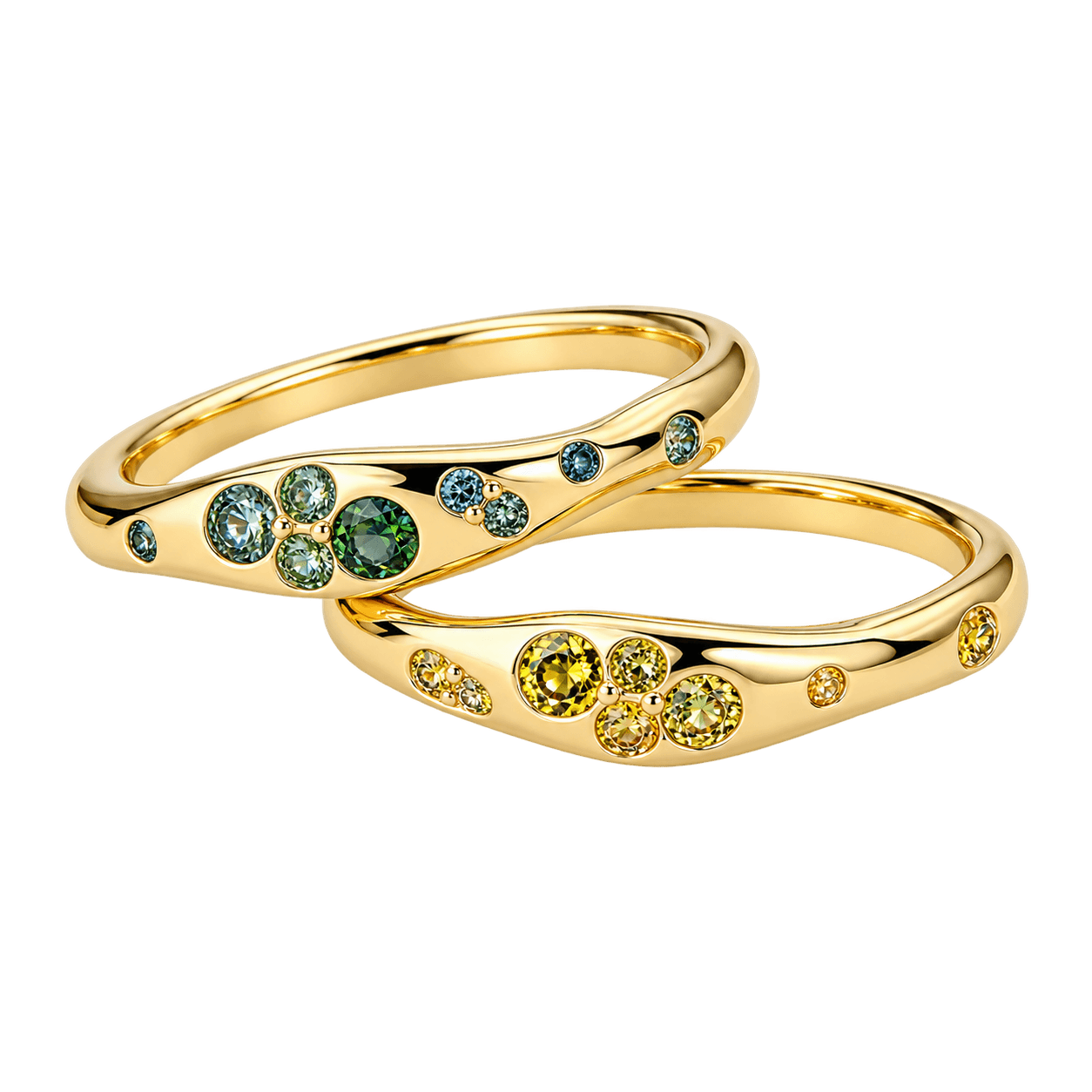 9ct Yellow Gold Natural Australian Teal Sapphire Ring