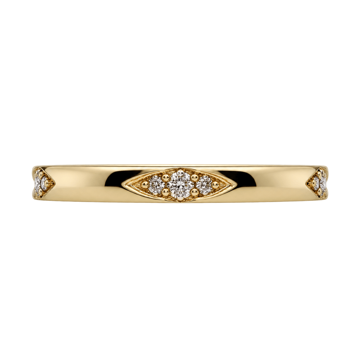 18ct Yellow Gold 0.22ct TW Natural Diamond Ring