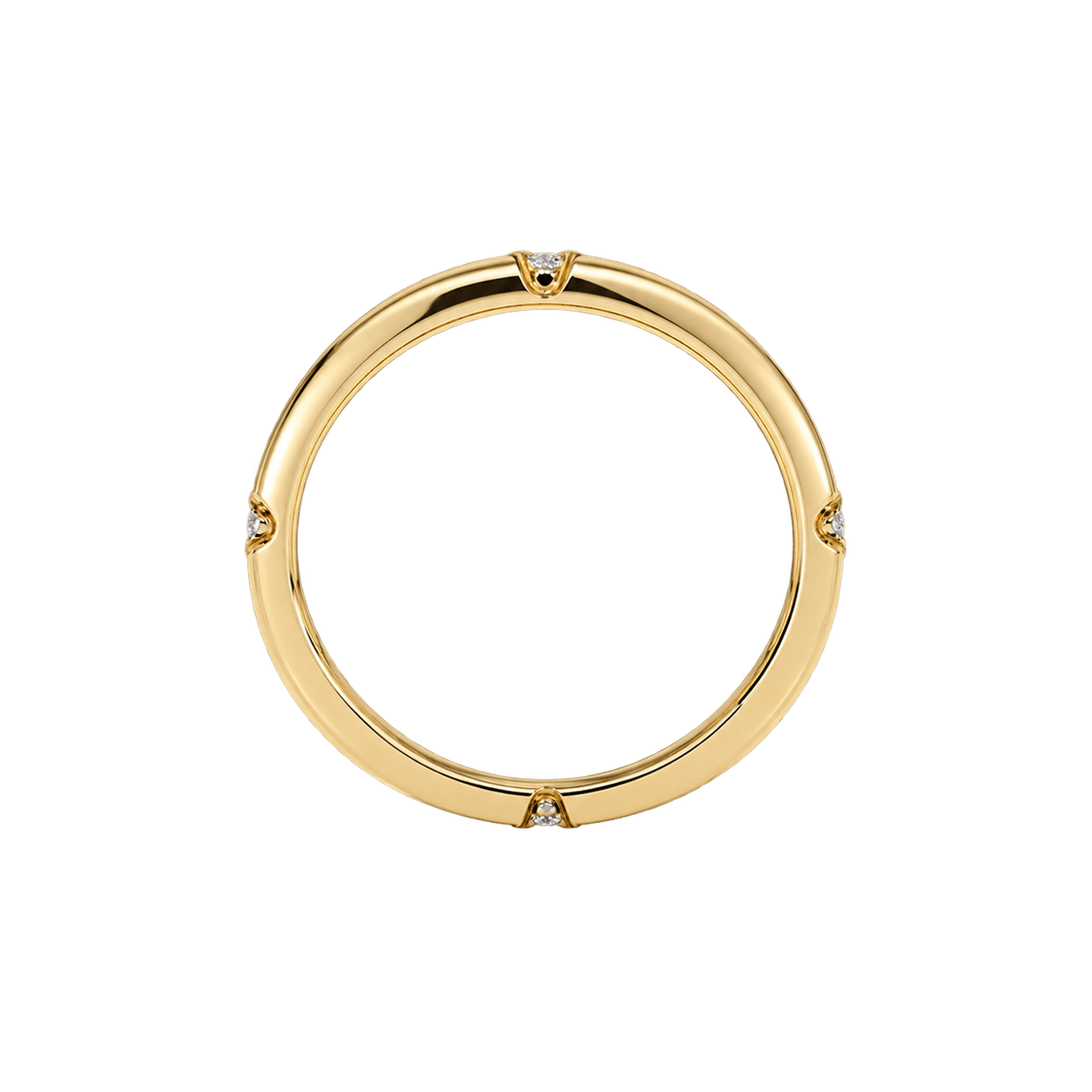 18ct Yellow Gold 0.22ct TW Natural Diamond Ring