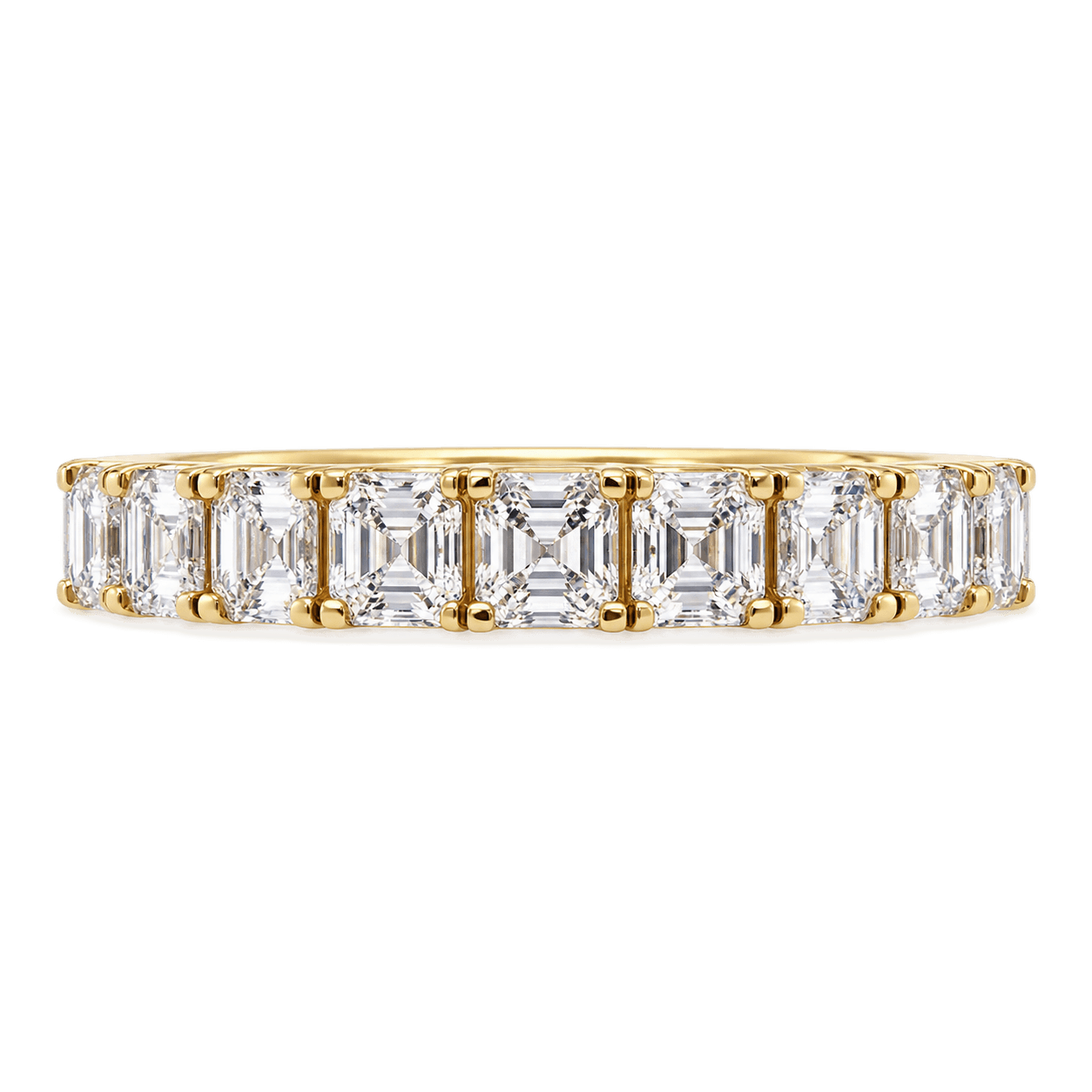 18ct 1.00ct TW Natural Diamond Asscher Ring