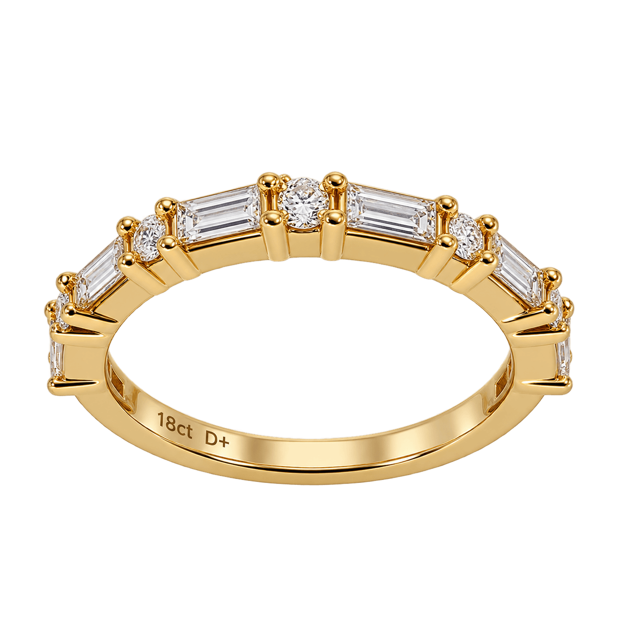 18ct Yellow Gold 0.50ct TW Natural Diamond Ring