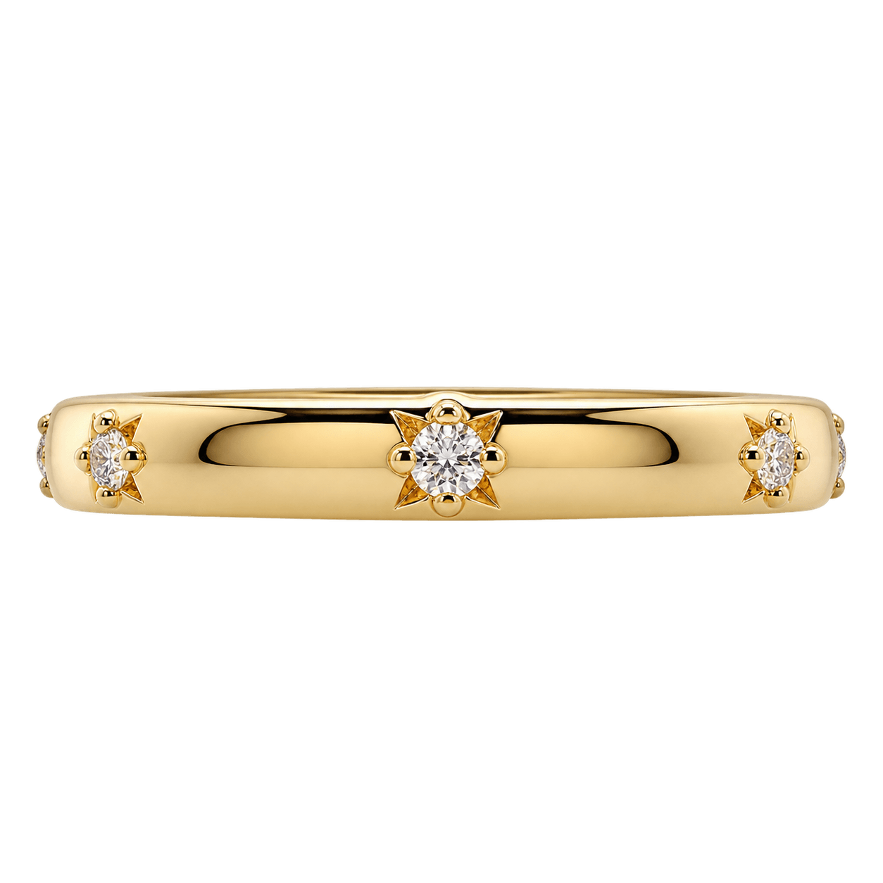 18ct Yellow Gold Diamond Dreamy Star Ring
