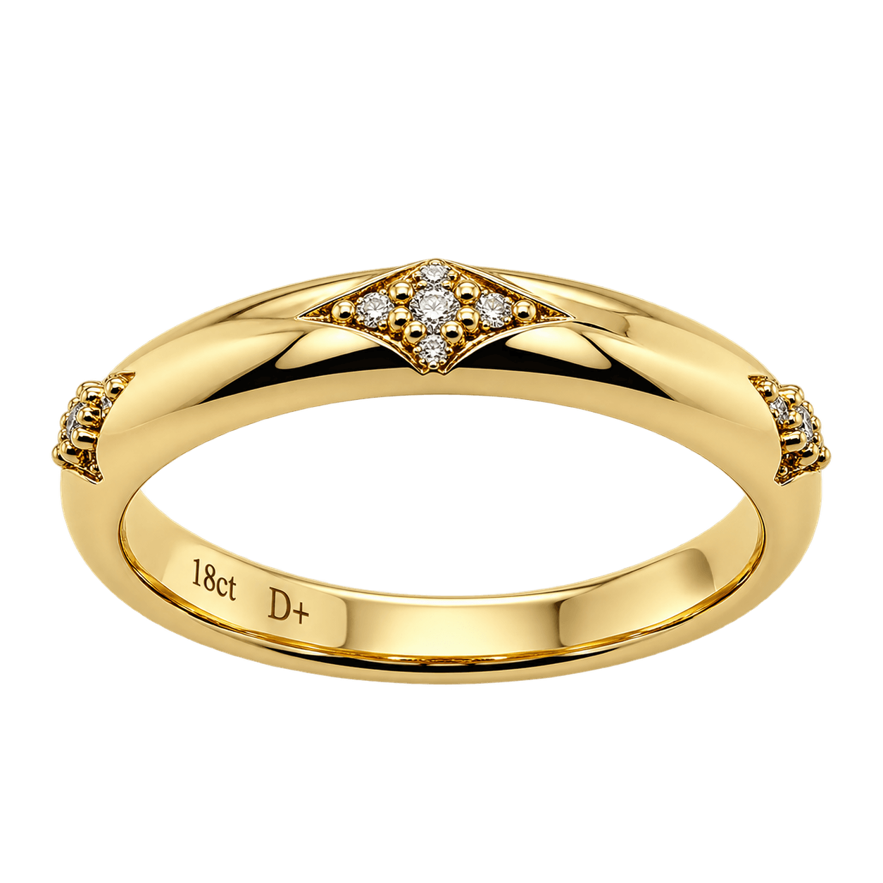 18ct Yellow Gold Diamond Ring