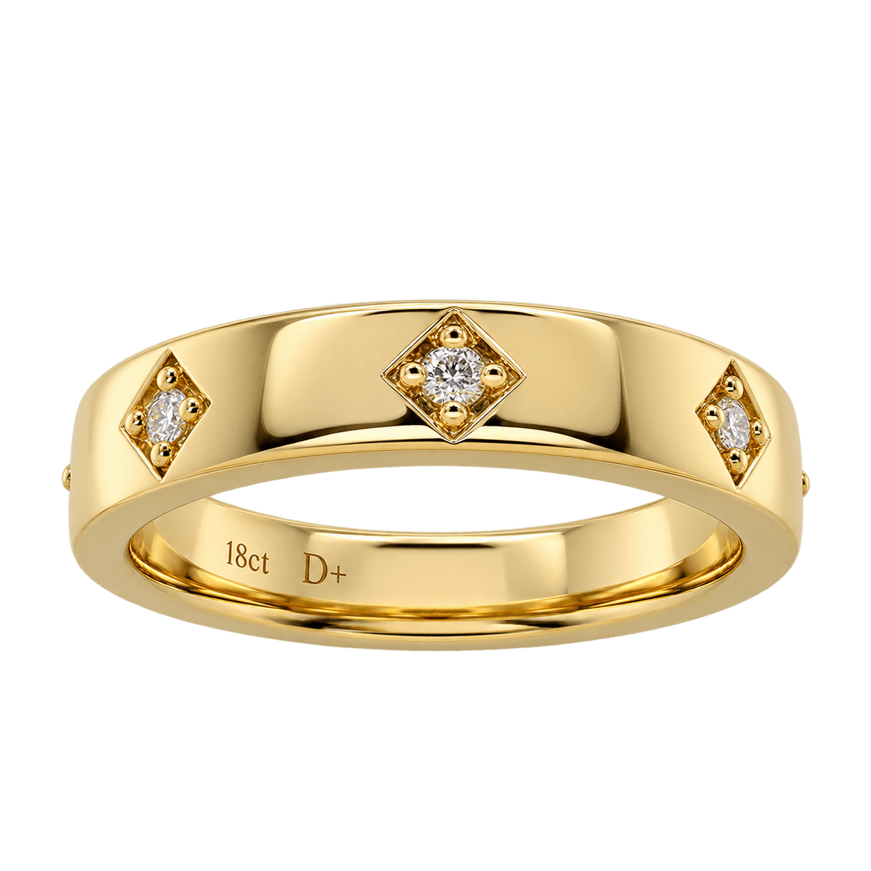 18ct Yellow Gold Diamond Ring