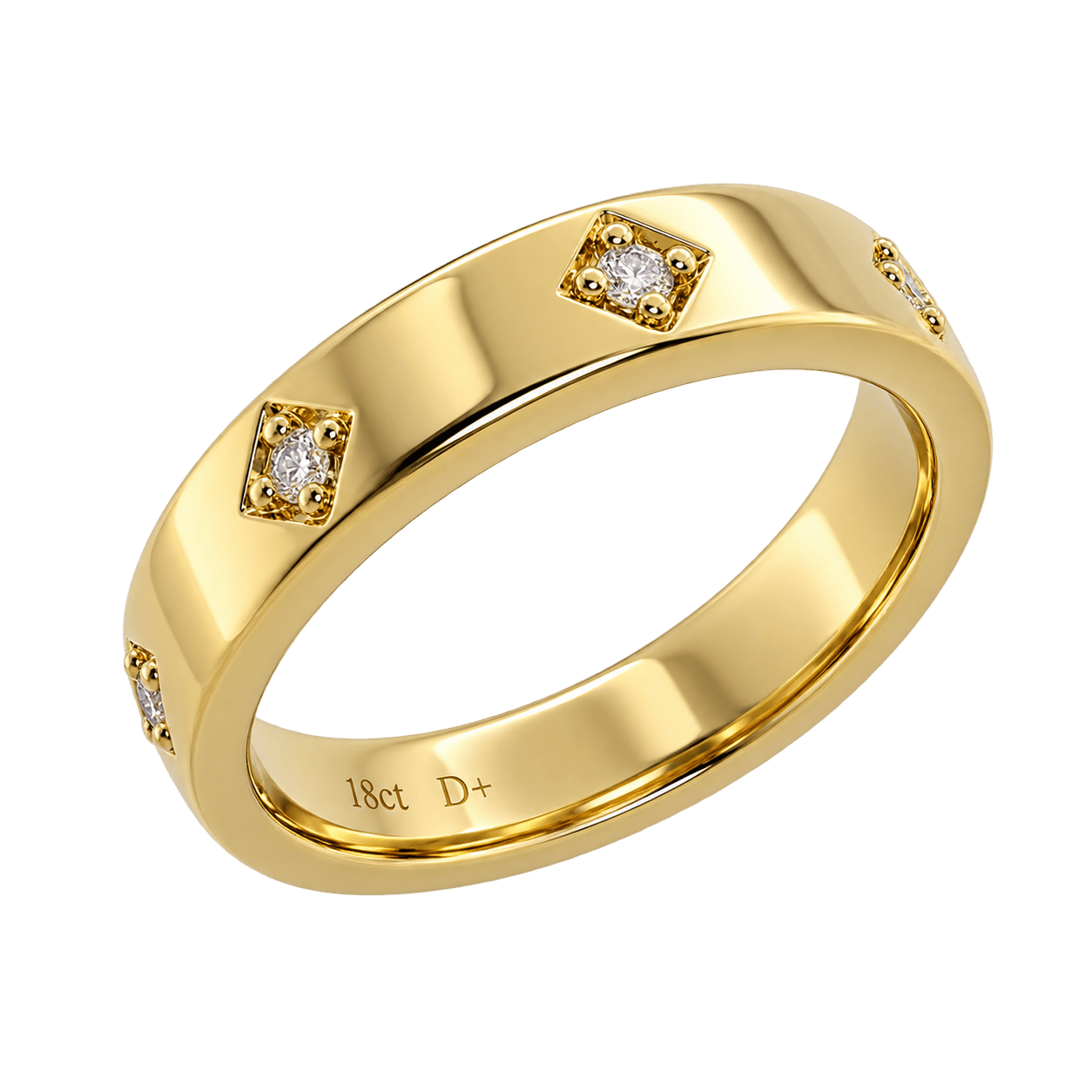 18ct Yellow Gold Diamond Ring