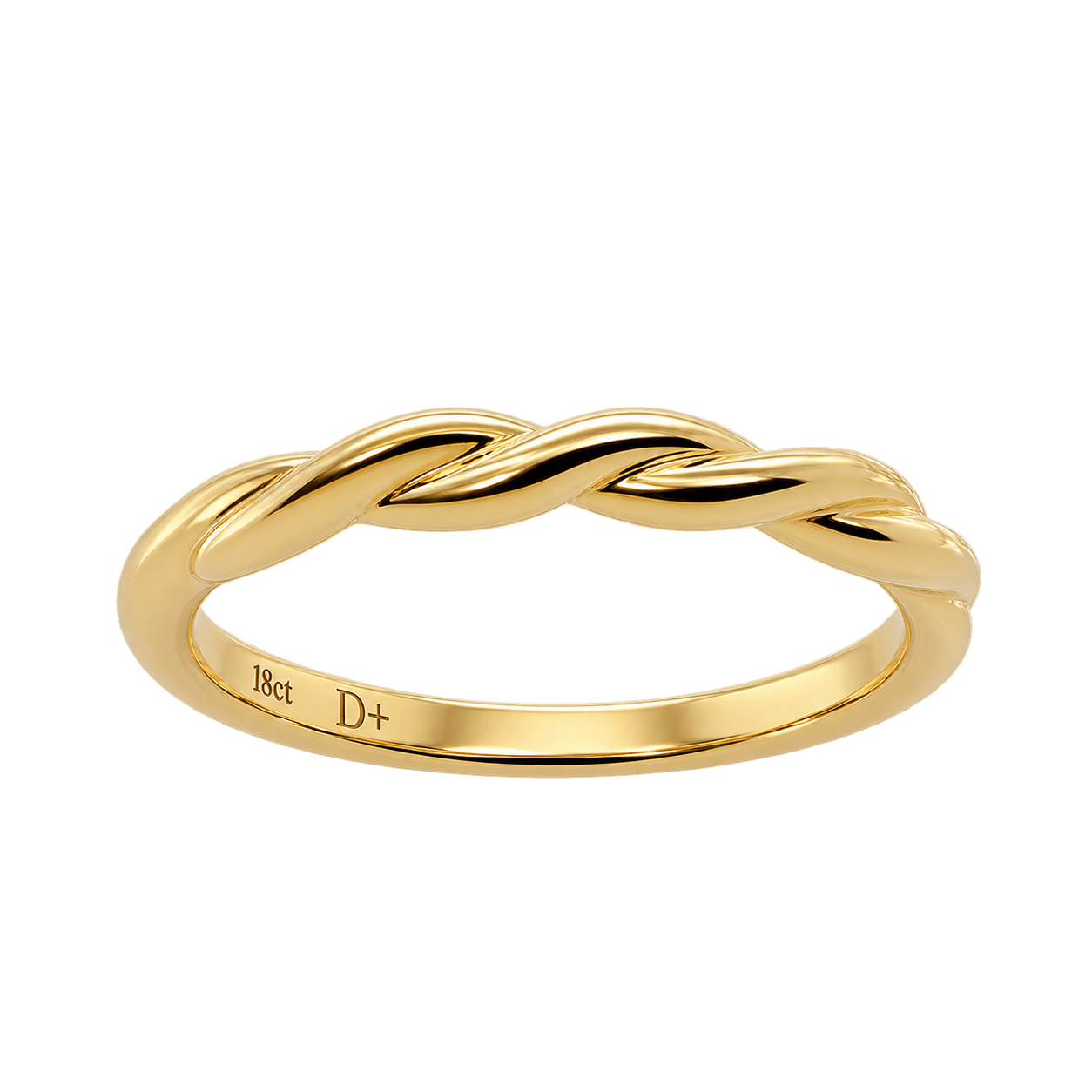 18ct Yellow Gold Twist Band