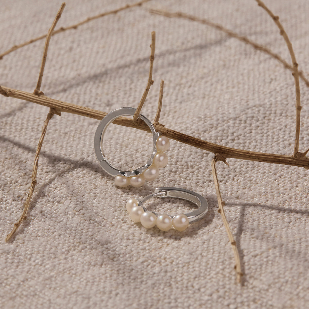 Sterling Silver Mermaid Pearl Earrings