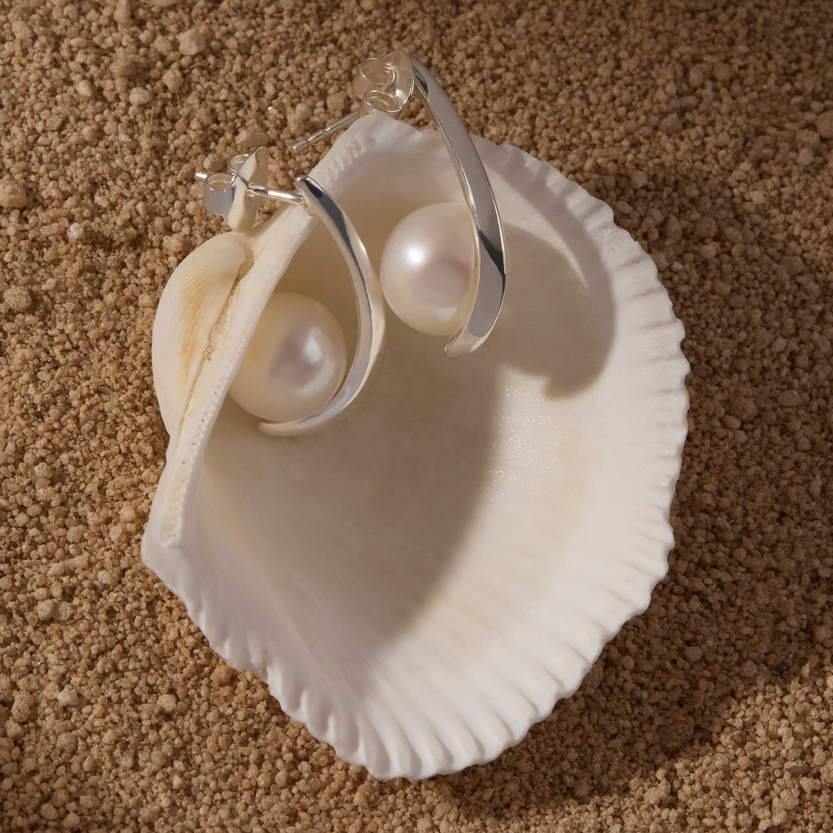 Sterling Silver Mariselle Pearl Earrings