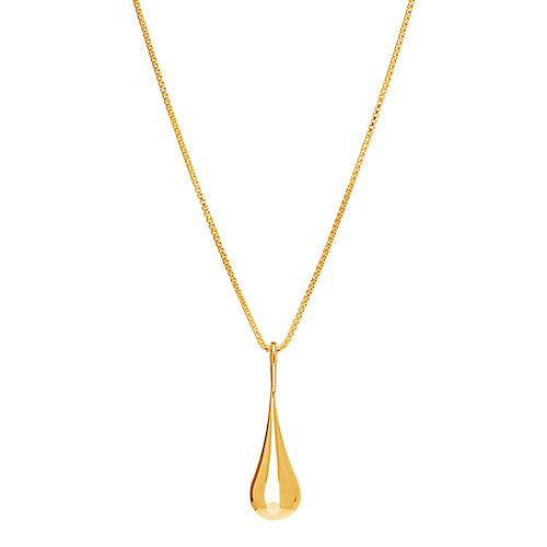 Yellow Gold My Silent Tears Necklace