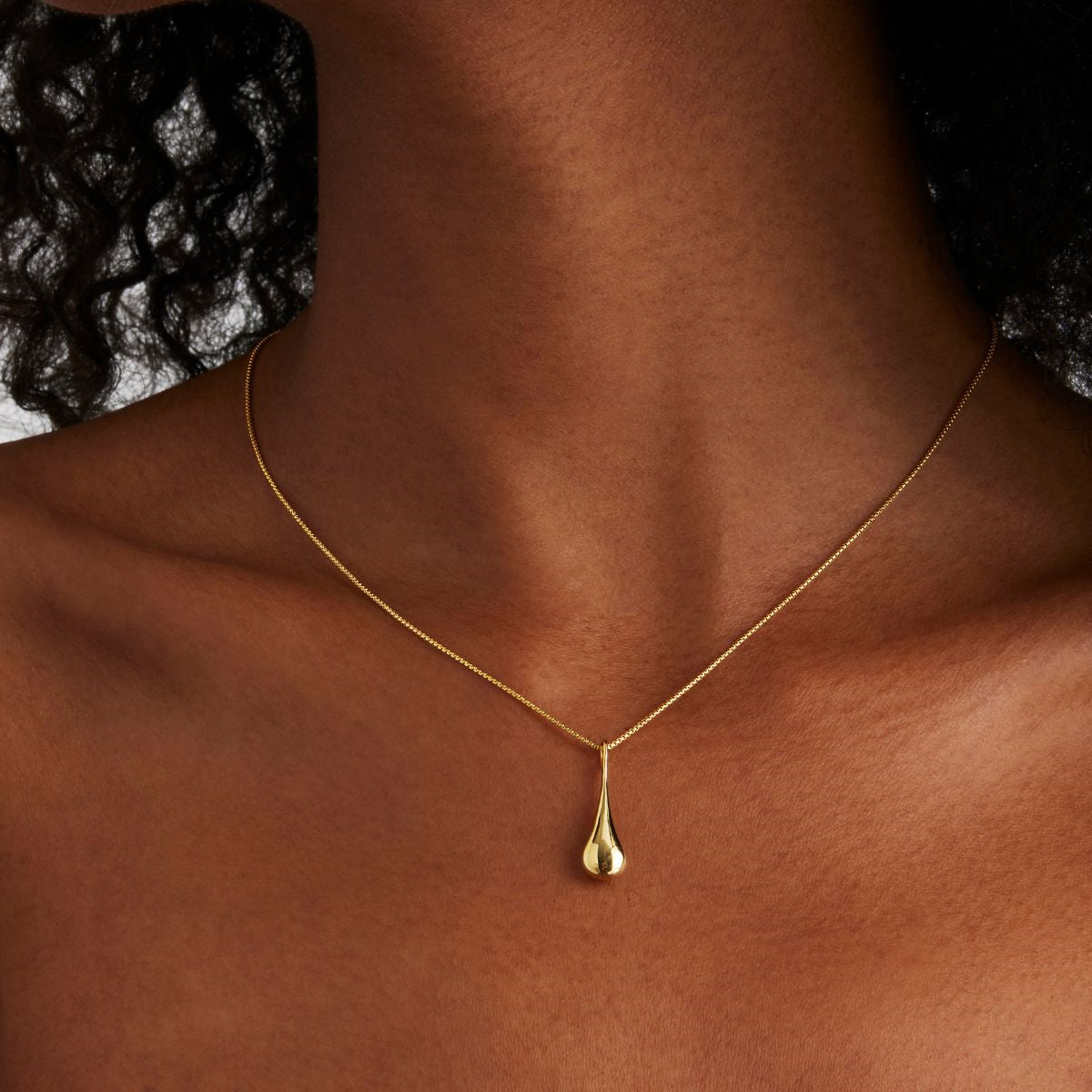 Yellow Gold My Silent Tears Necklace