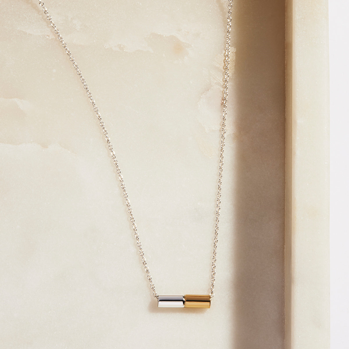 Sterling Silver Two Tone Almalfi Necklace