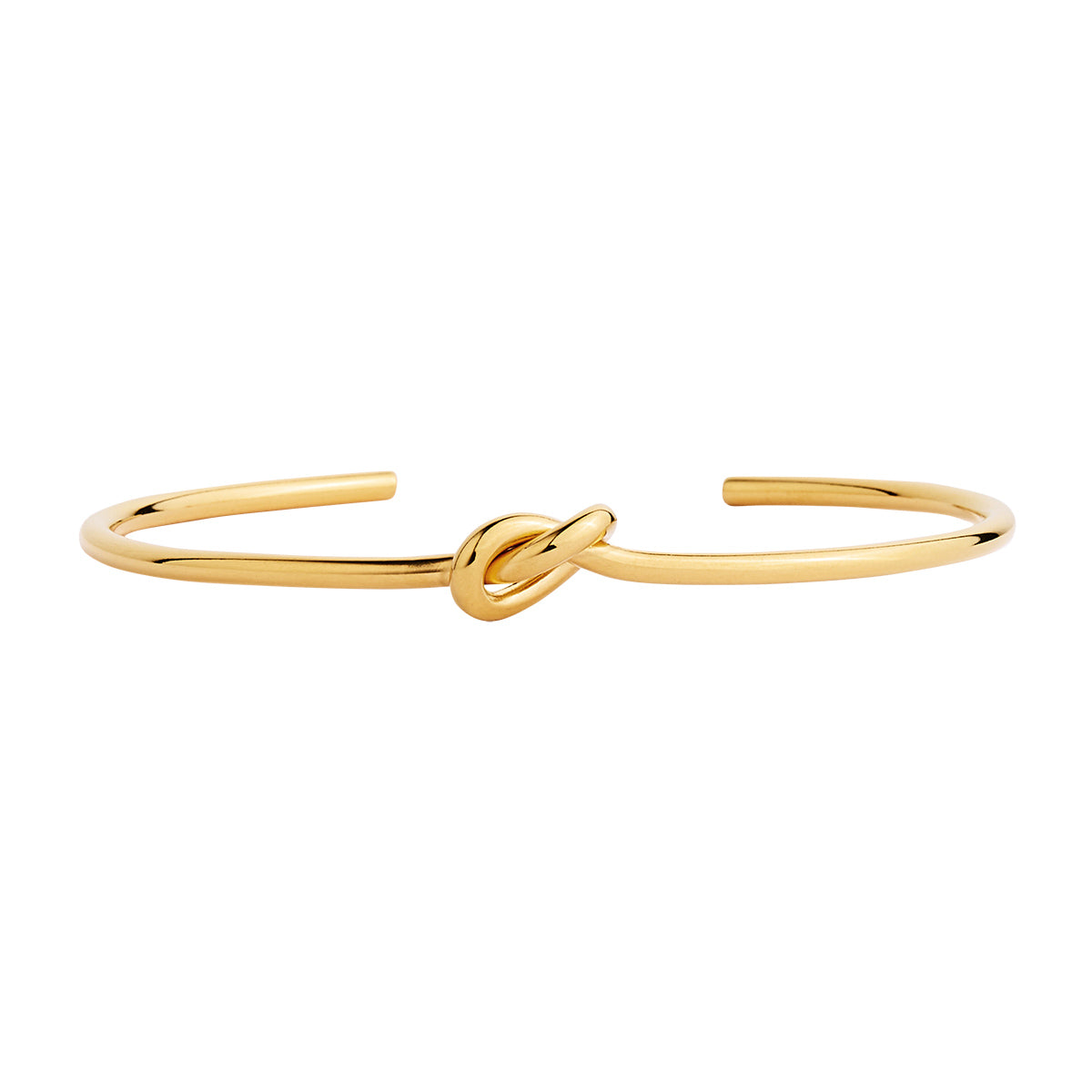 Yellow Gold Nature's Knot Cuff Bangle