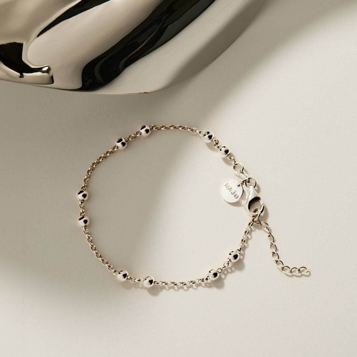 Silver Ball Chain Bracelet