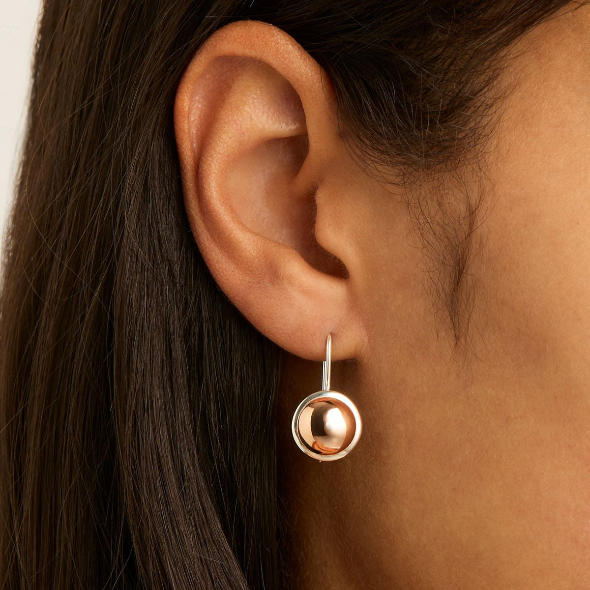 Two Tone Rosy Glow Earrings