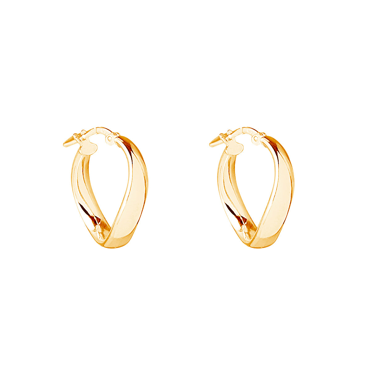 Yellow Gold Eddie Hoop Earrings