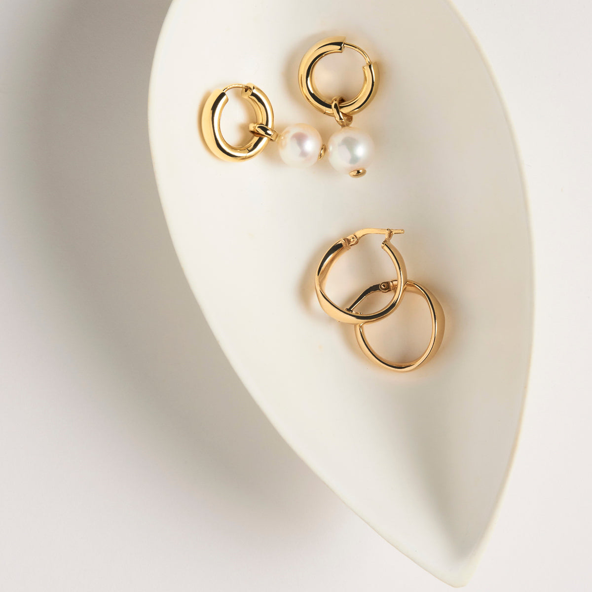 Yellow Gold Eddie Hoop Earrings