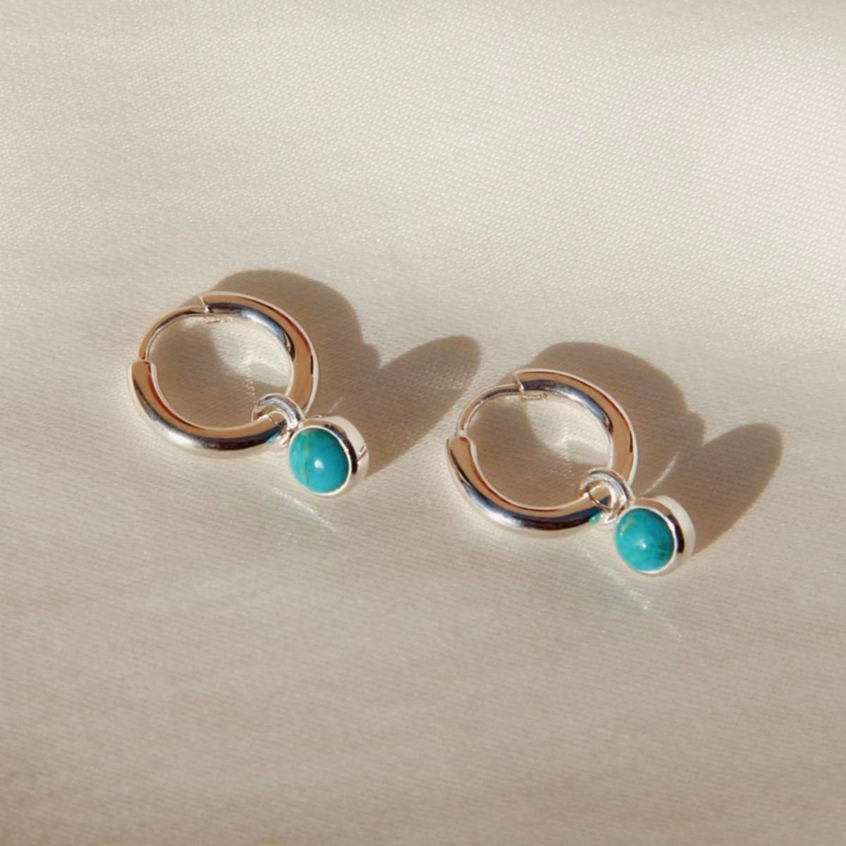 Silver Heavenly Turquoise Earrings