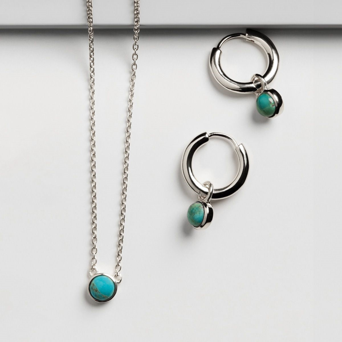 Silver Heavenly Turquoise Earrings