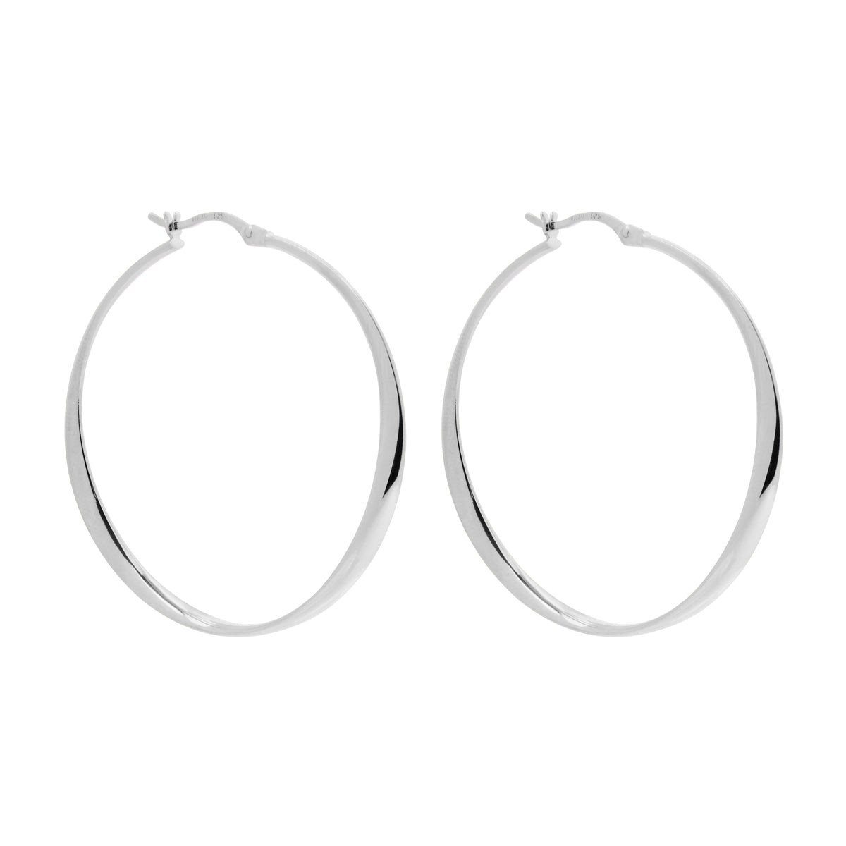 Silver Vespa Hoop Earrings