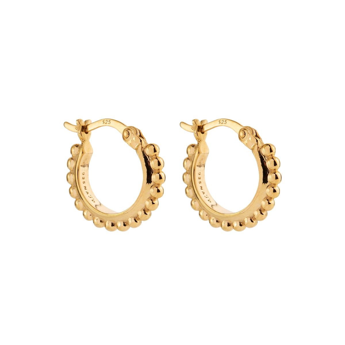 Yellow Gold Chia Hoop Earrings