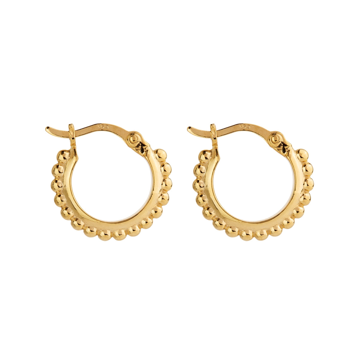 Yellow Gold Chia Hoop Earrings