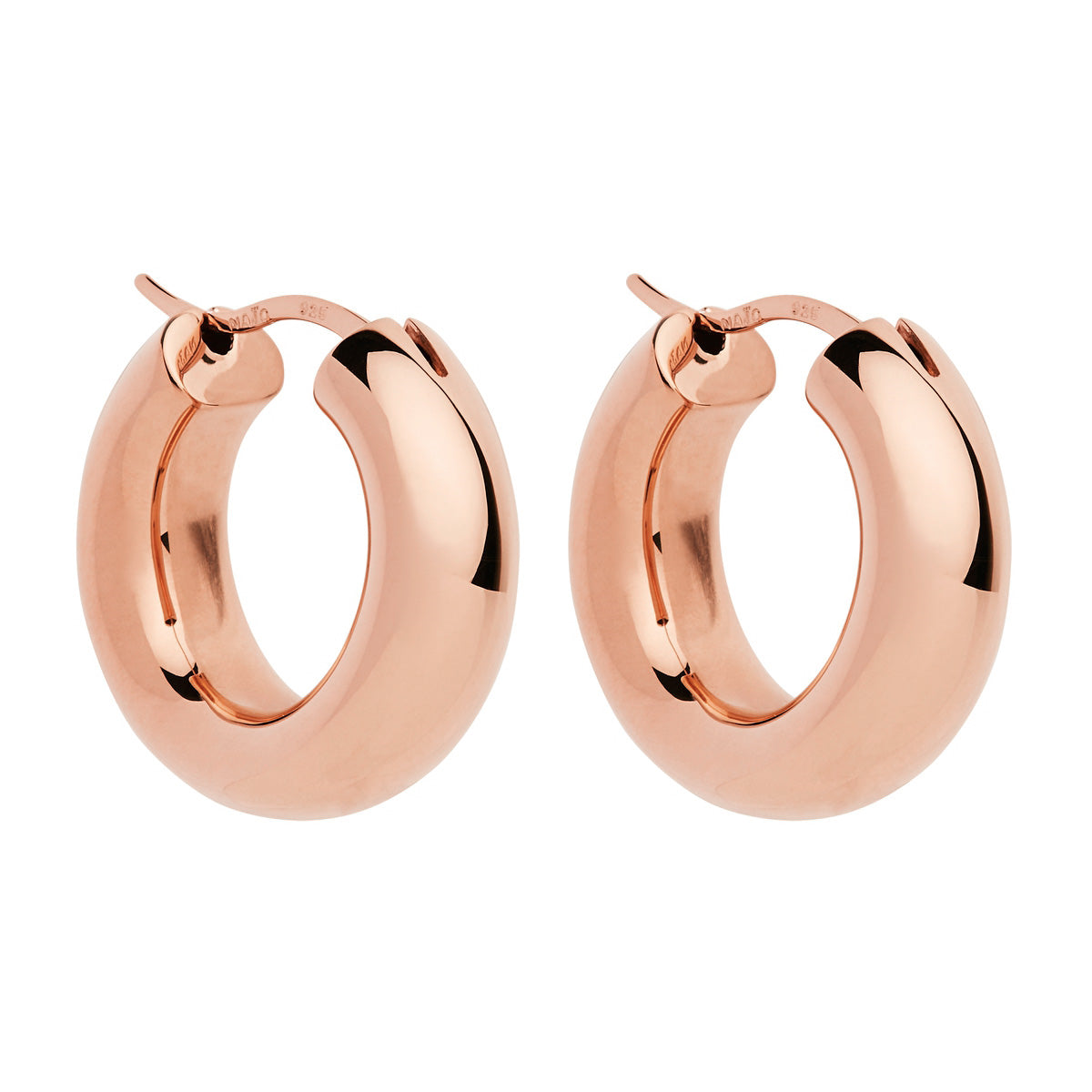 Rose Gold Cocoon Hoop Earrings