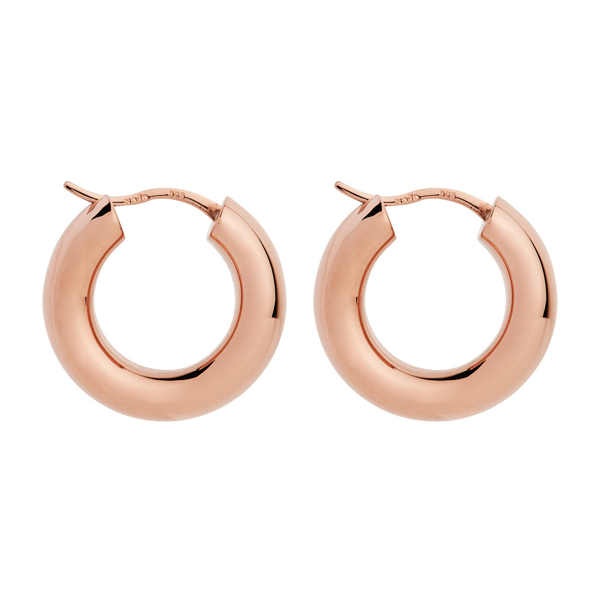 Rose Gold Cocoon Hoop Earrings