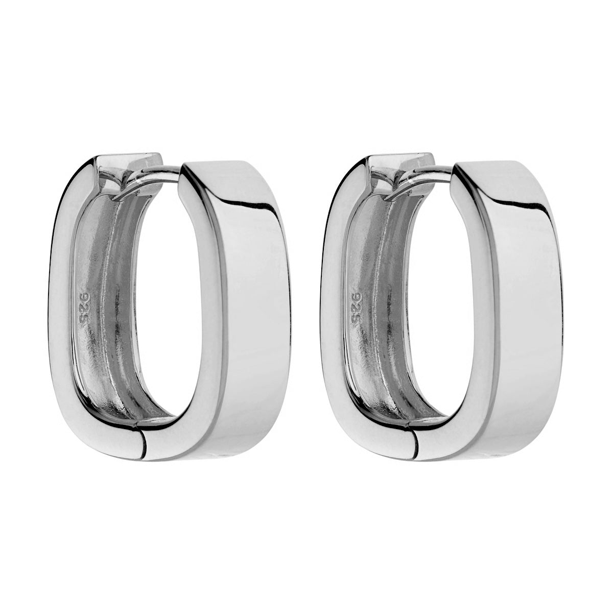 Silver Elysium Hoop Earrings