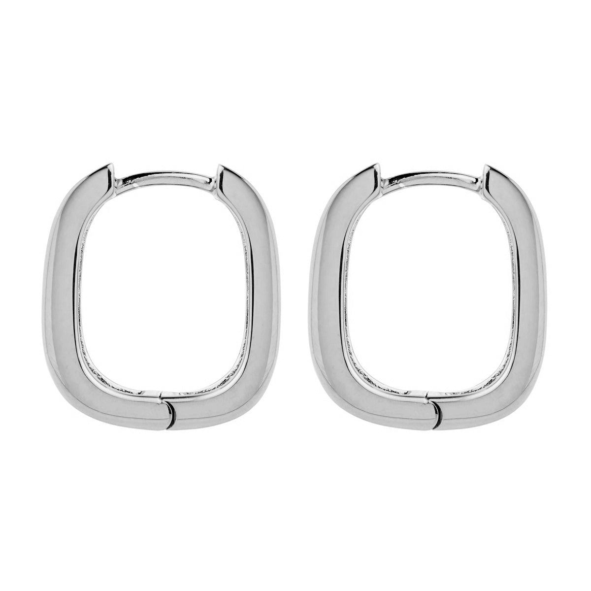 Silver Elysium Hoop Earrings