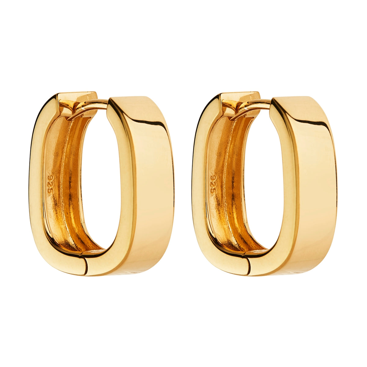 Yellow Gold Elysium Hoop Earrings