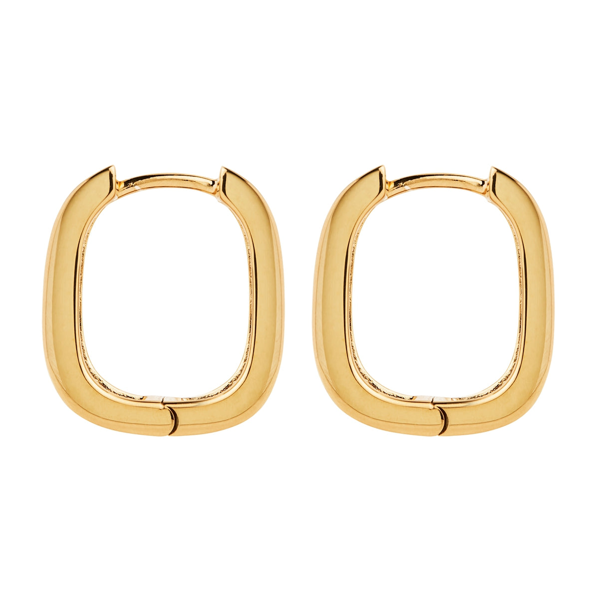 Yellow Gold Elysium Hoop Earrings