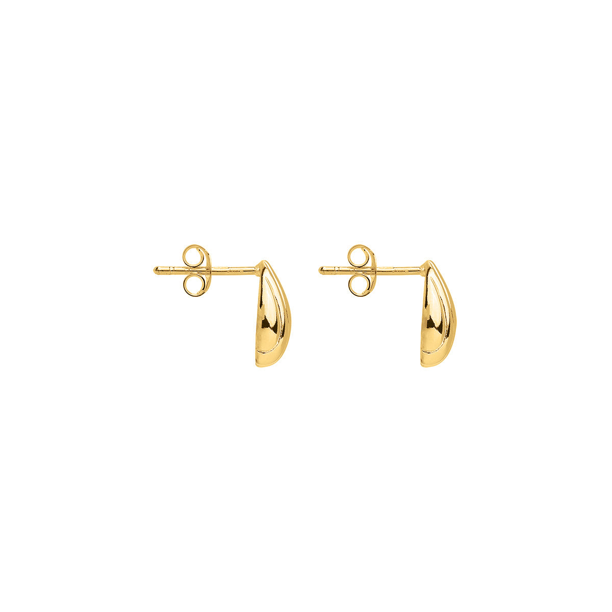 Yellow Gold Murmur Stud Earrings