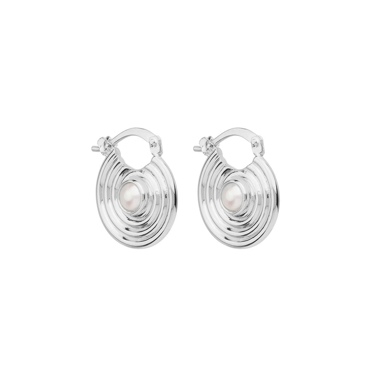 Sterling Silver Sirens Song Pearl Earrings