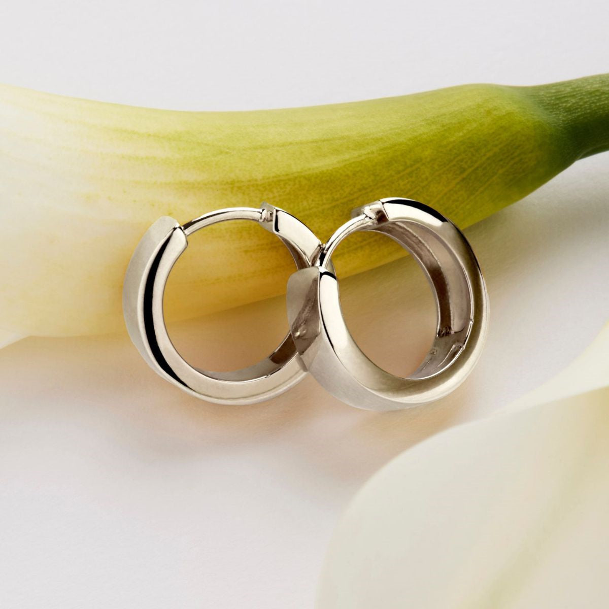 Sterling Silver Stella Huggie Earrings